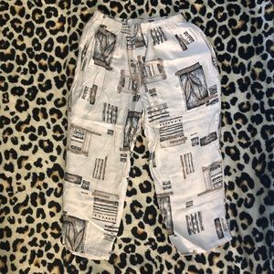 printed flowy dress pants